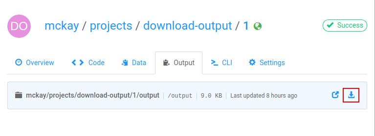 Download Output